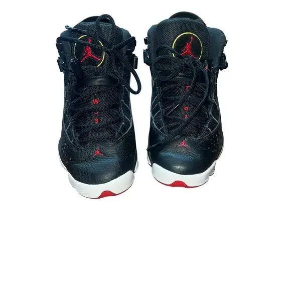 Nike Air Jordan 13 Retro 6 Rings Trainers Sneakers Black White Red Size 4.5Y